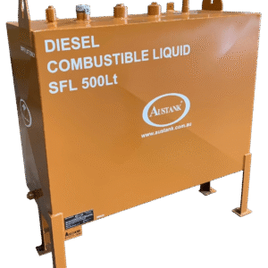 Standard Rectangular Single skin tank for Diesel, Short leg 150mm Size - 500