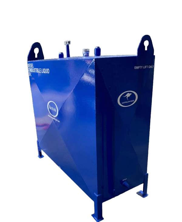 Standard Rectangular Single skin tank for Diesel, Short leg 150mm
