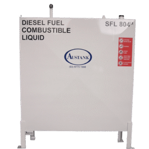 Standard Rectangular Single skin tank for Diesel, Short leg 150mm Size - 800