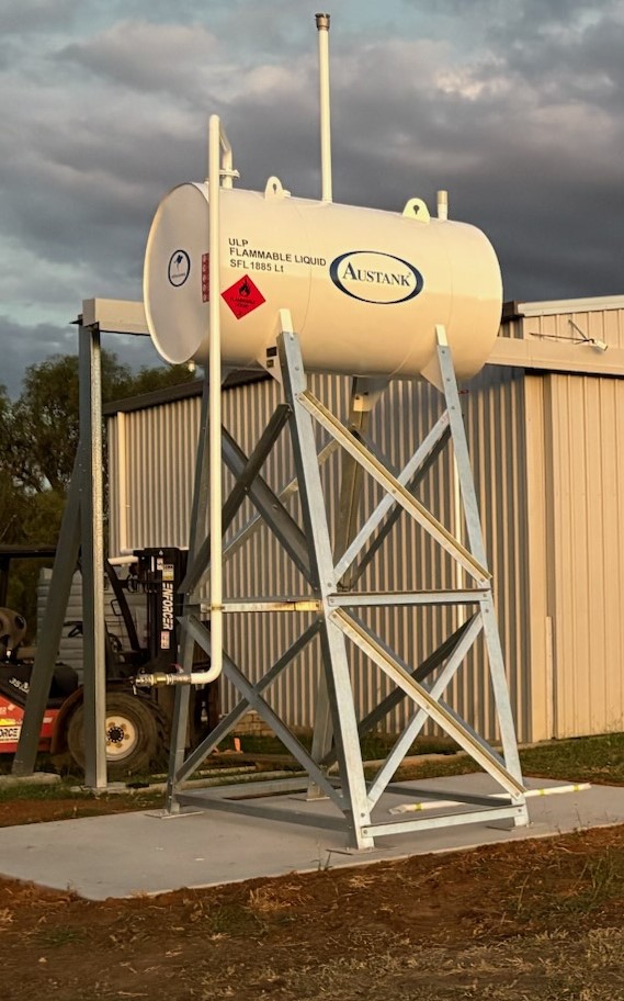 Extra height overhead tank