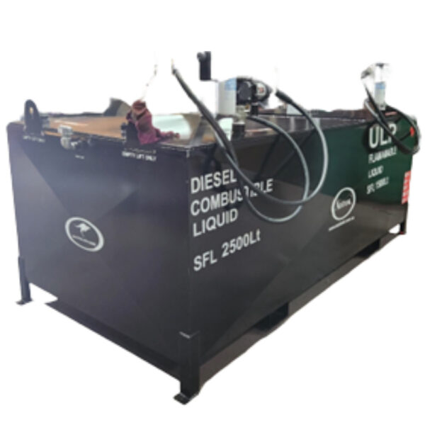 Rectangular Self bunded/Double walled Split tank for Diesel/Petrol